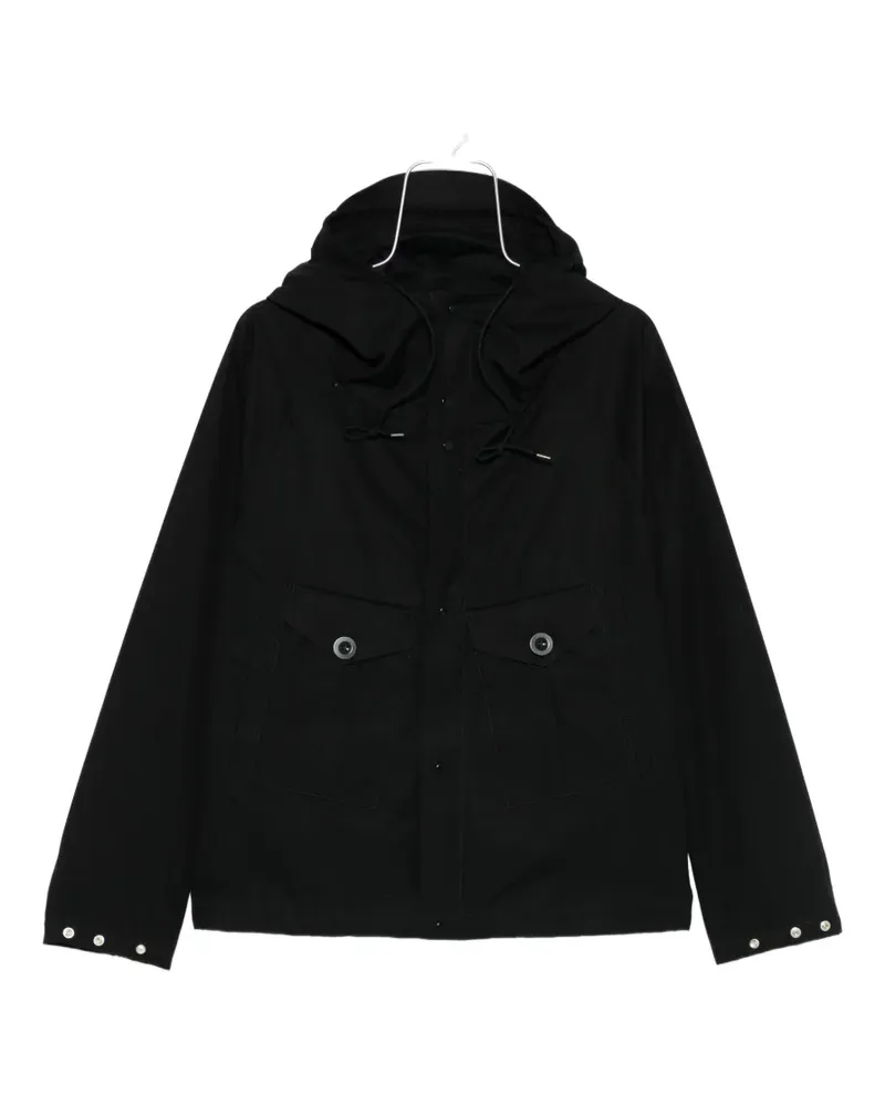 Ten c Esk hooded cotton jacket - Schwarz Schwarz