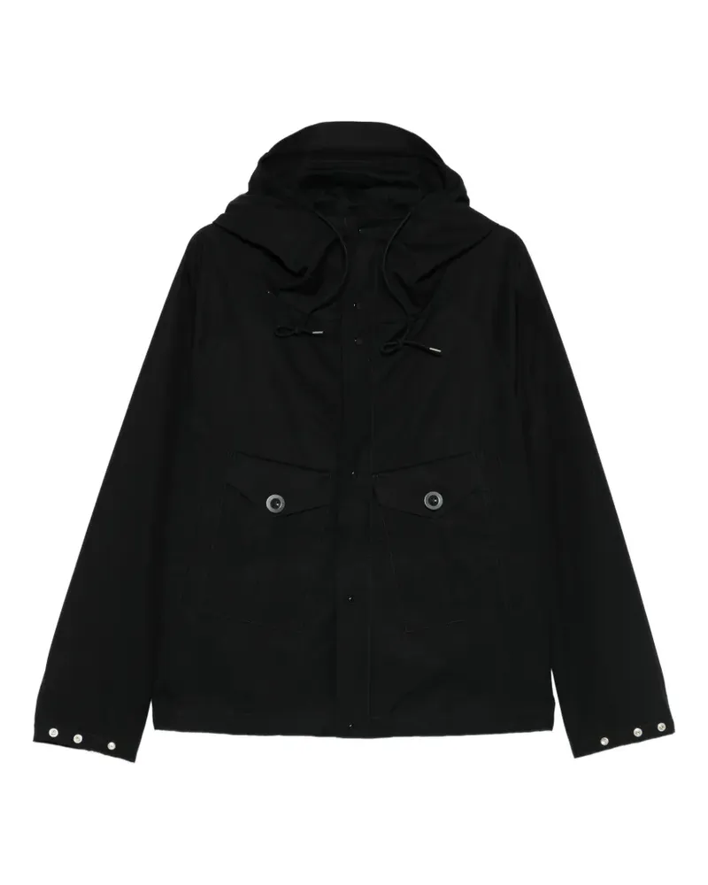 Ten c Esk hooded cotton jacket - Schwarz Schwarz