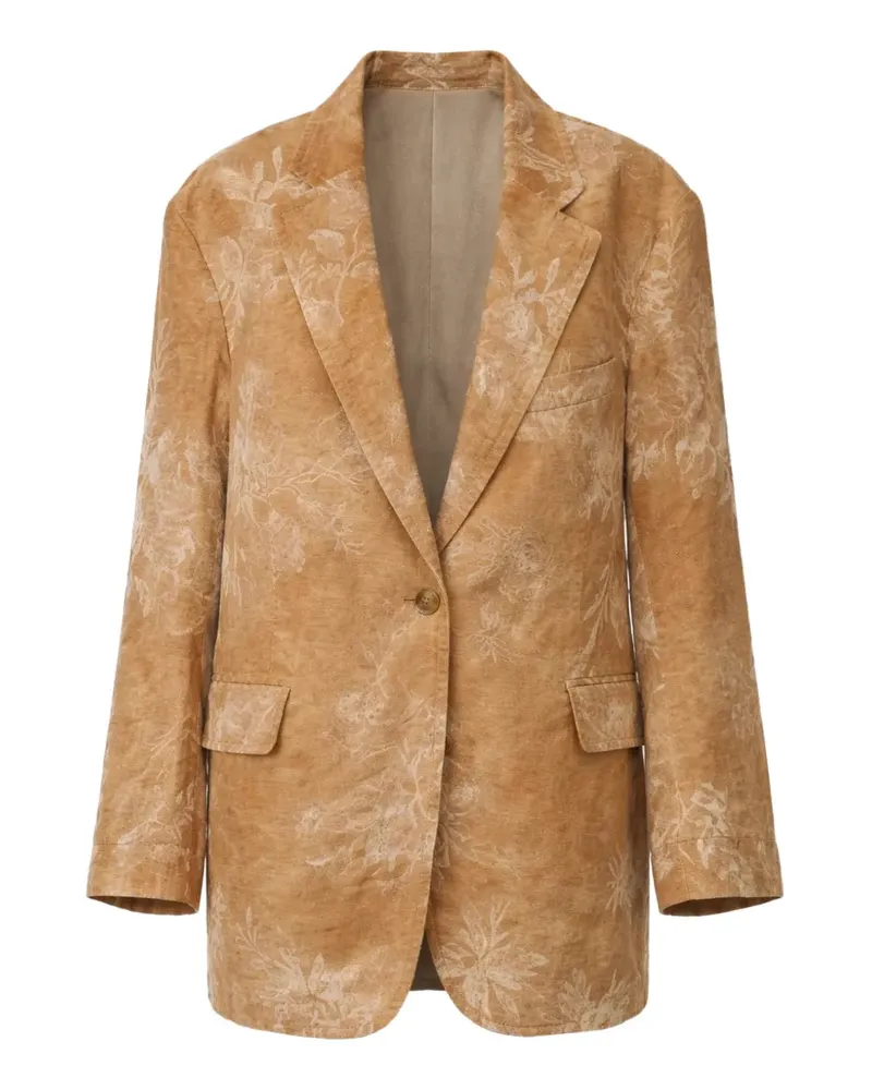 R13 single-breasted blazer - Nude Nude