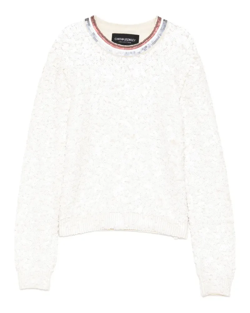 Cynthia Rowley Pullover mit Pailletten - Nude Nude