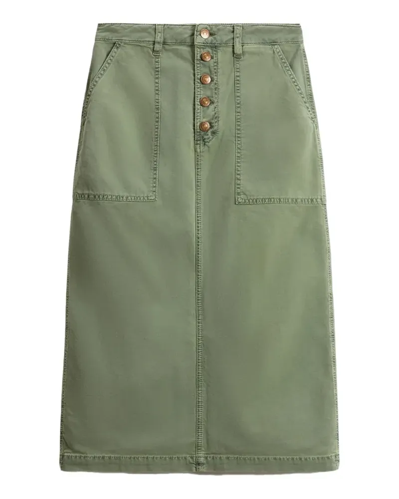 Ulla Johnson button-up patch-pocket skirt - Grün Grün
