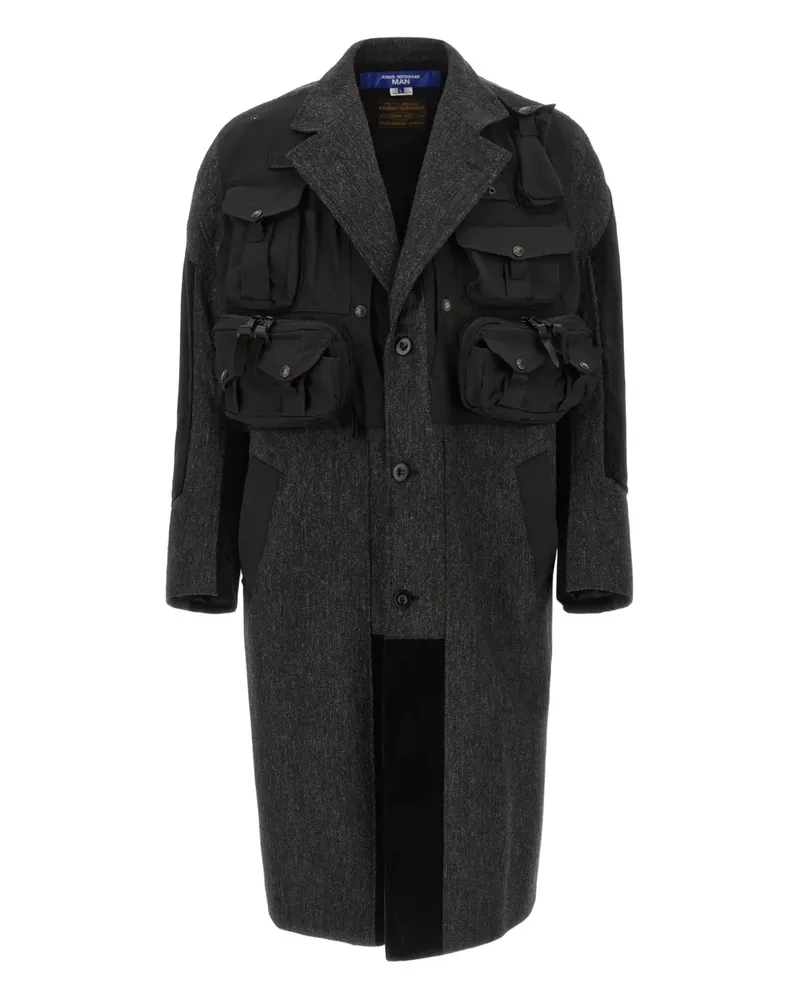Junya Watanabe Einreihiger Mantel - Schwarz Schwarz