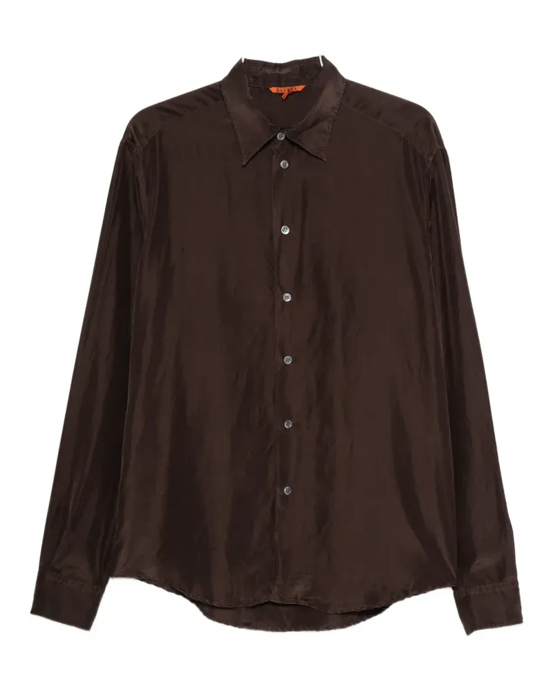 BARENA Maridola long-sleeve button-down shirt - Braun Braun