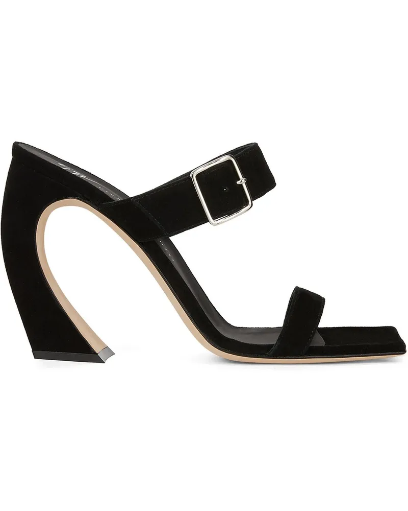 Giuseppe Zanotti Sandalen aus Wildleder - Schwarz Schwarz