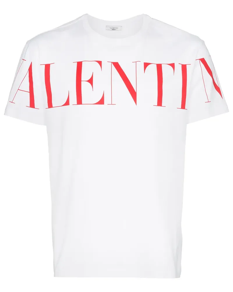 Valentino Garavani T-Shirt mit Logo-Print - Weiß Weiß