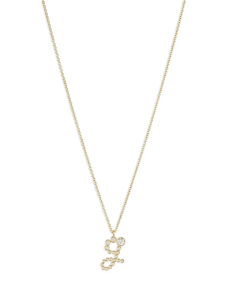 Sophie Bille Brahe 18kt recyceltes Soprano G Gelbgoldhalskette mit Diamanten Gold