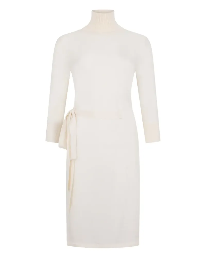 Malo tie-waist midi dress - Nude Nude