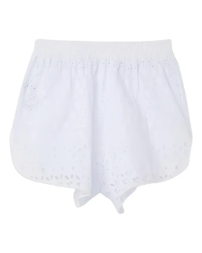 Ermanno Scervino Shorts mit Lochstickerei - Weiß Weiß