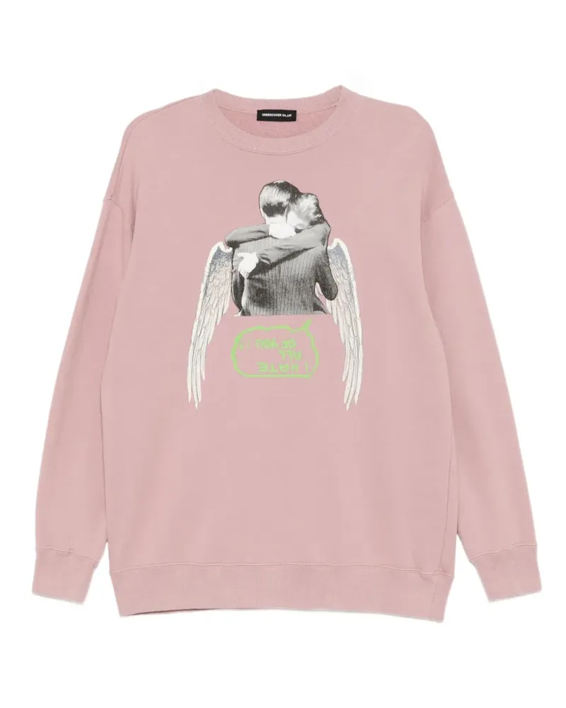 Undercover Pullover mit grafischem Print - Rosa Rosa