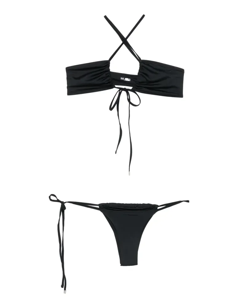 ATTICO Neckholder-Bikini - Schwarz Schwarz