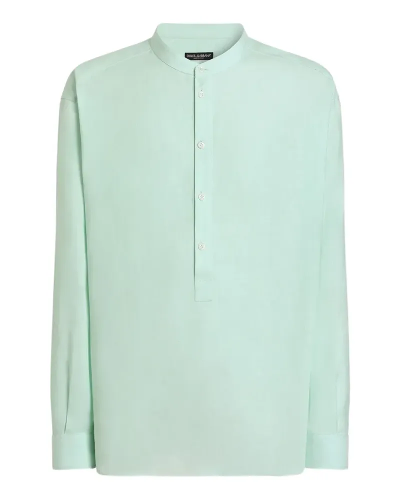 Dolce & Gabbana Hemd aus Leinen - Blau Blau
