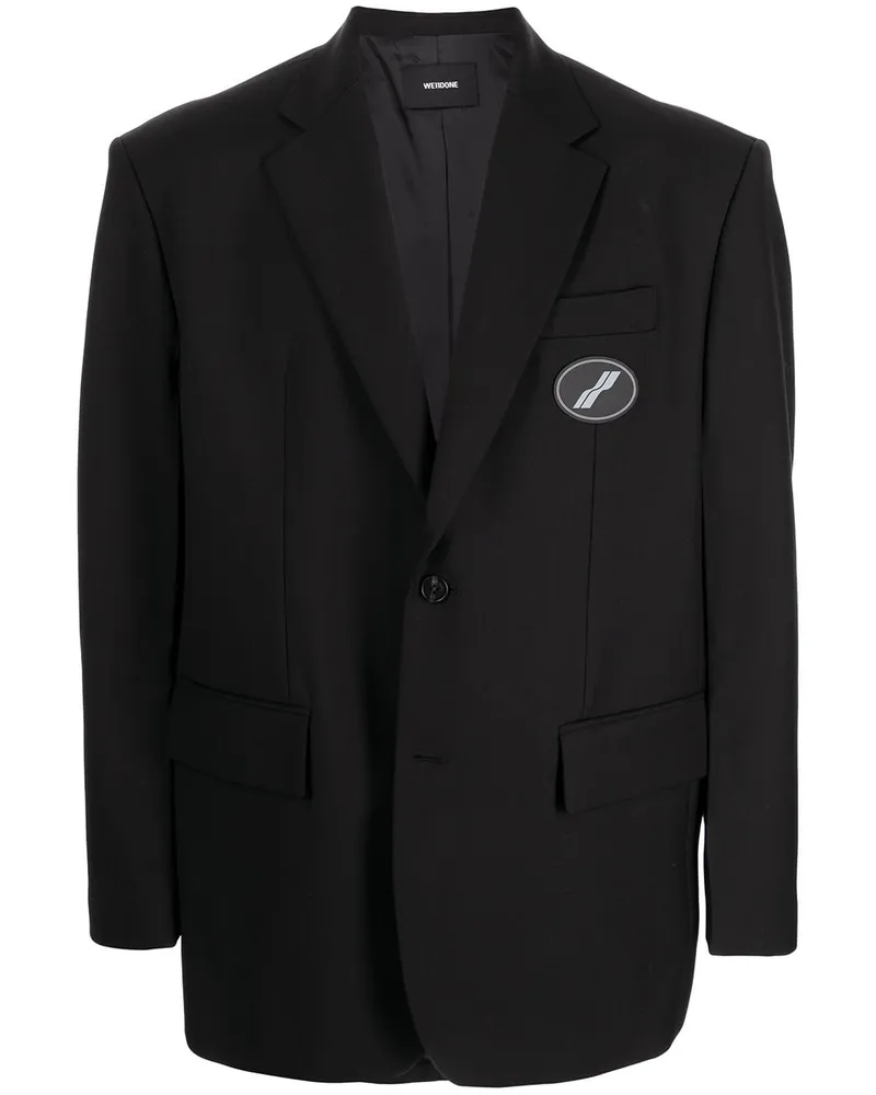 WE 11 DONE Blazer im Oversized-Look - Schwarz Schwarz