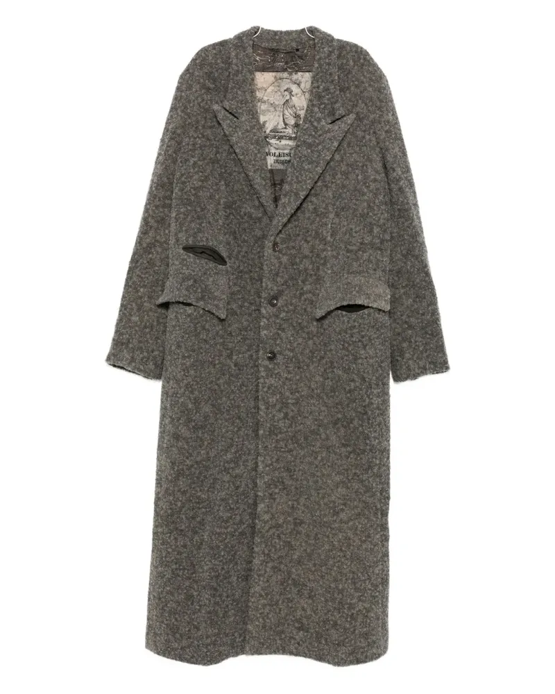 Ziggy Chen single-breasted coat - Grau Grau