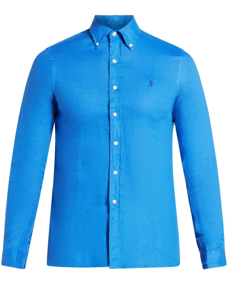Ralph Lauren Hemd mit Polo Pony - Blau Blau