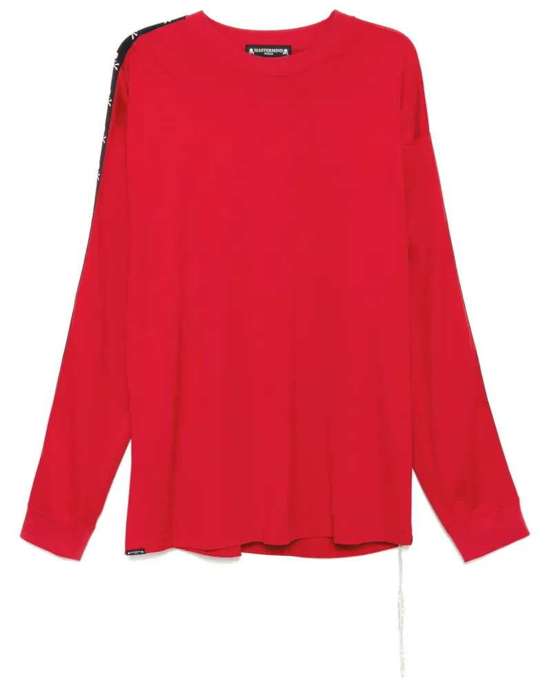 Mastermind World Langarmshirt mit Logo-Streifen - Rot Rot