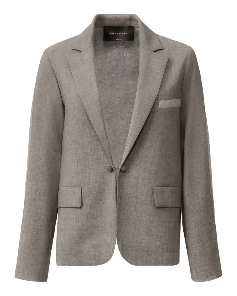 Fabiana Filippi Blazer mit Taschendetail - Grau Grau