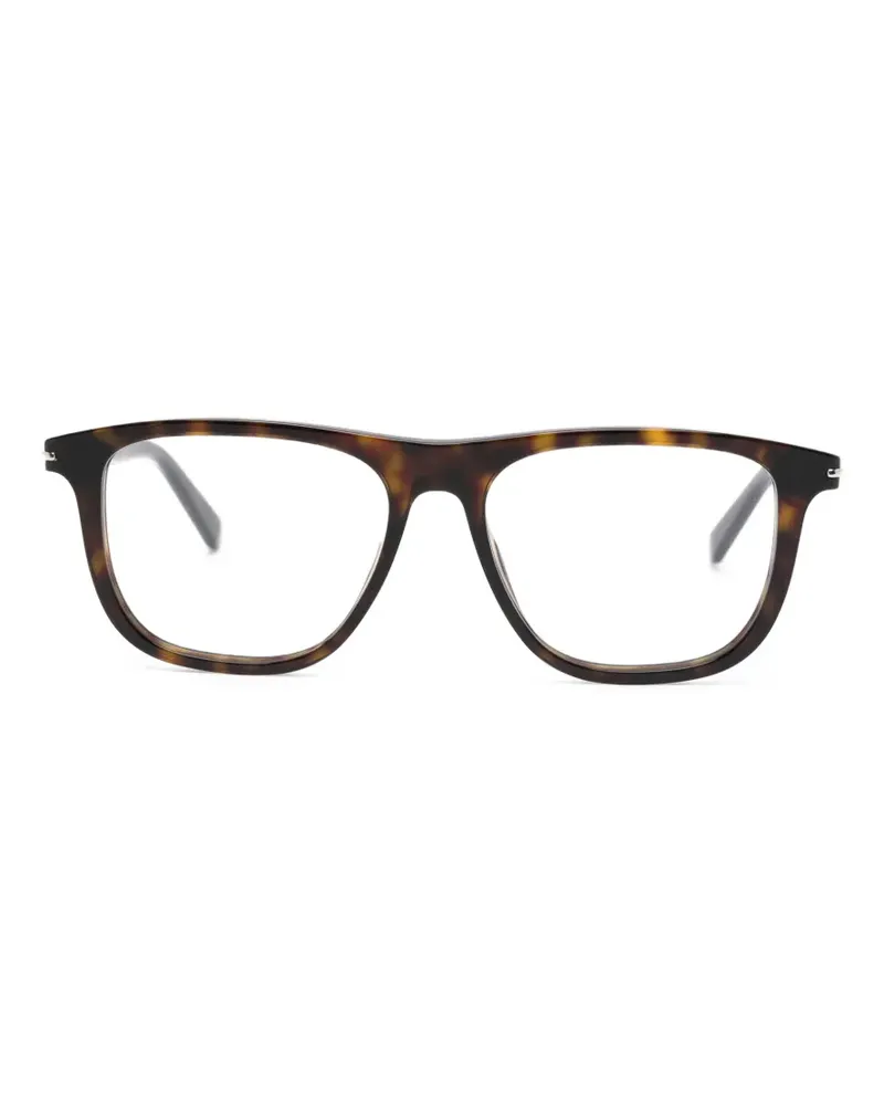 Gucci Brille mit eckigem Gestell - Braun Braun