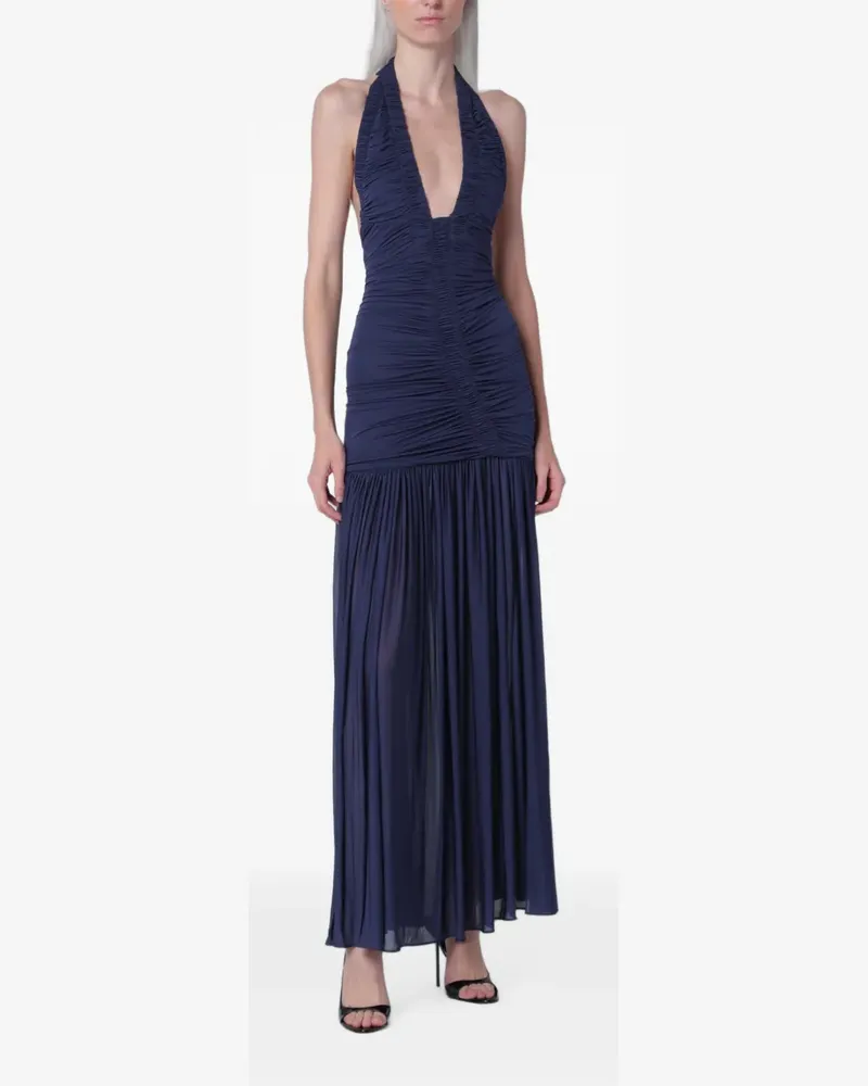 Christopher Esber Gerafftes Orion Abendkleid - Blau Blau