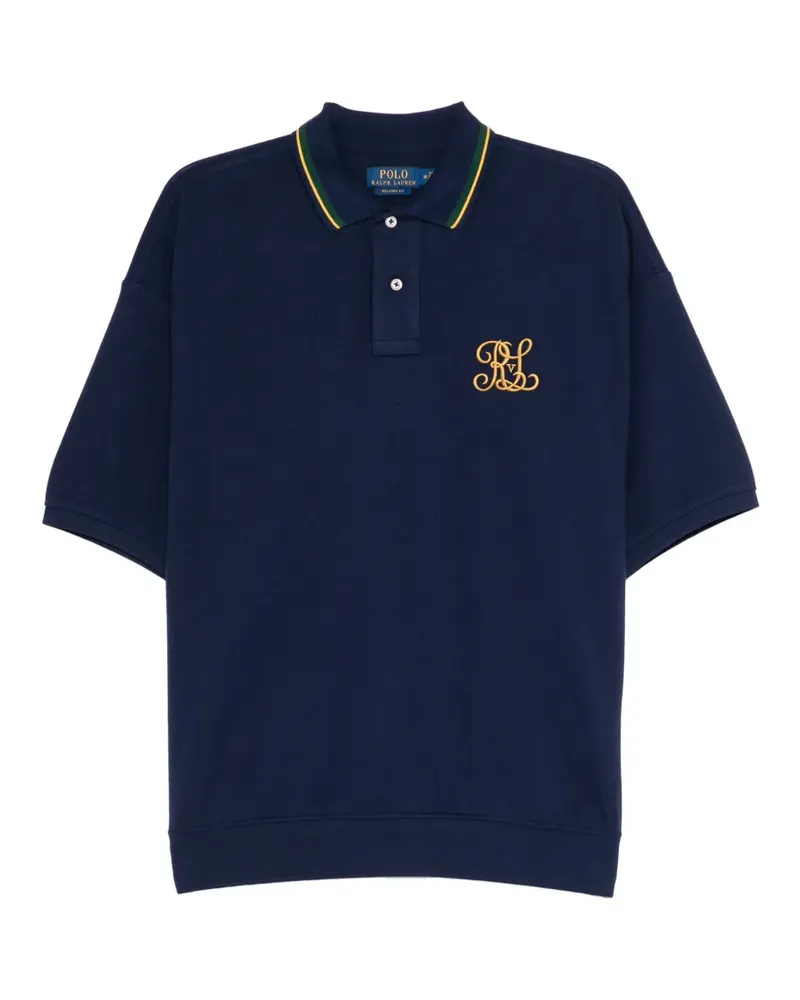 Ralph Lauren Poloshirt mit Logo-Stickerei - Blau Blau
