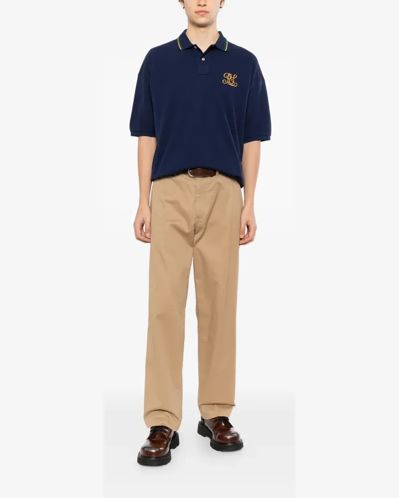 Ralph Lauren logo-embroidered polo shirt - Blau Blau