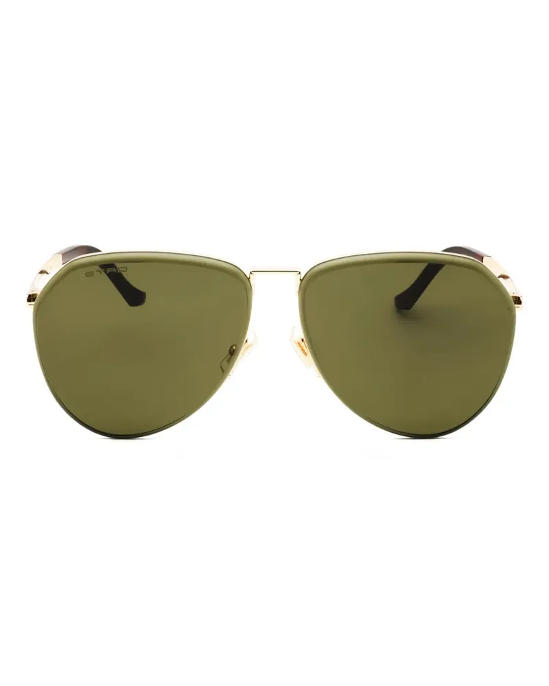 Etro pilot-frame metal sunglasses - Gold Gold