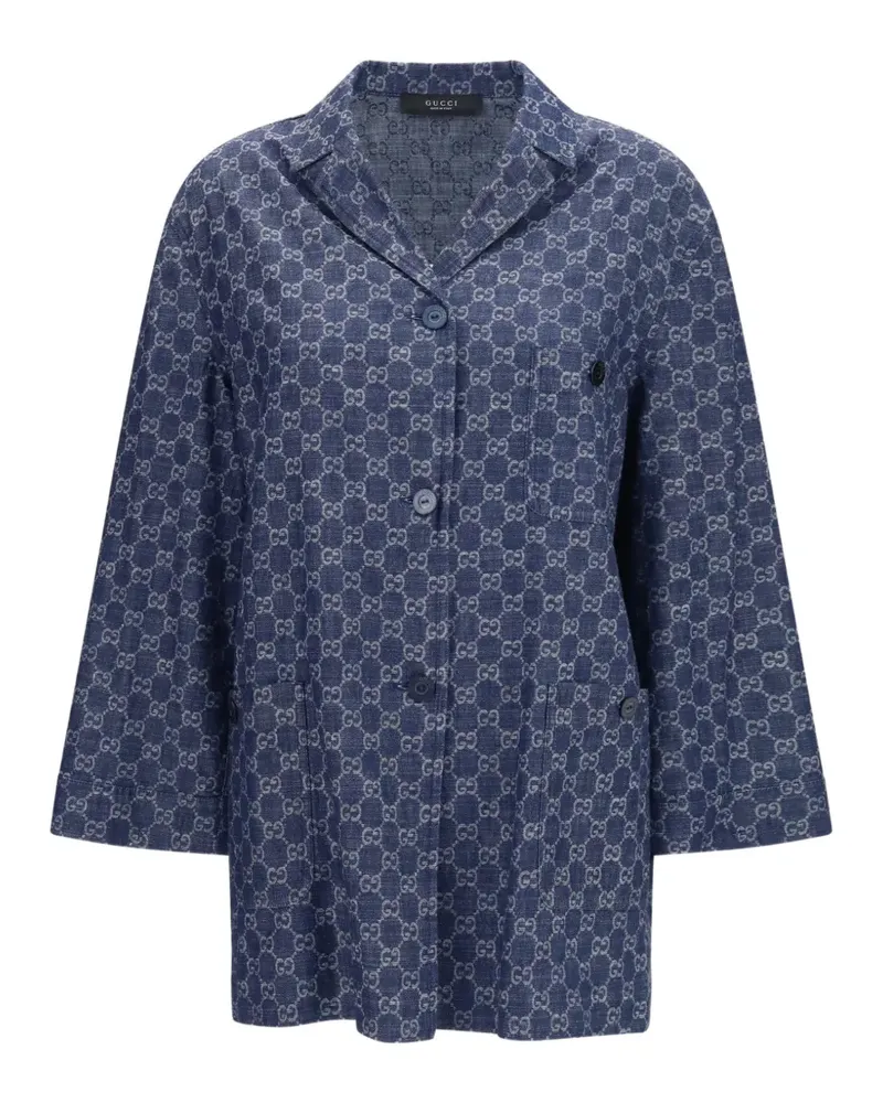 Gucci GG jacquard denim jacket - Blau Blau