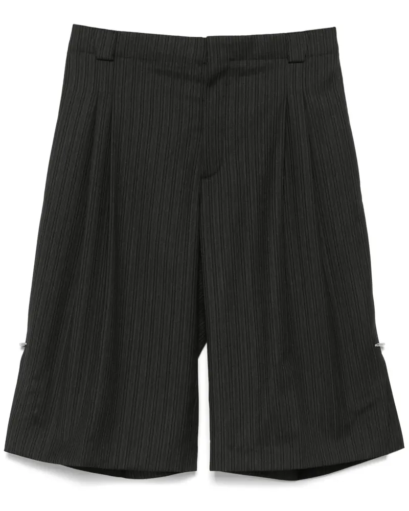 Thierry Mugler Shorts mit Nadelstreifen - Grau Grau