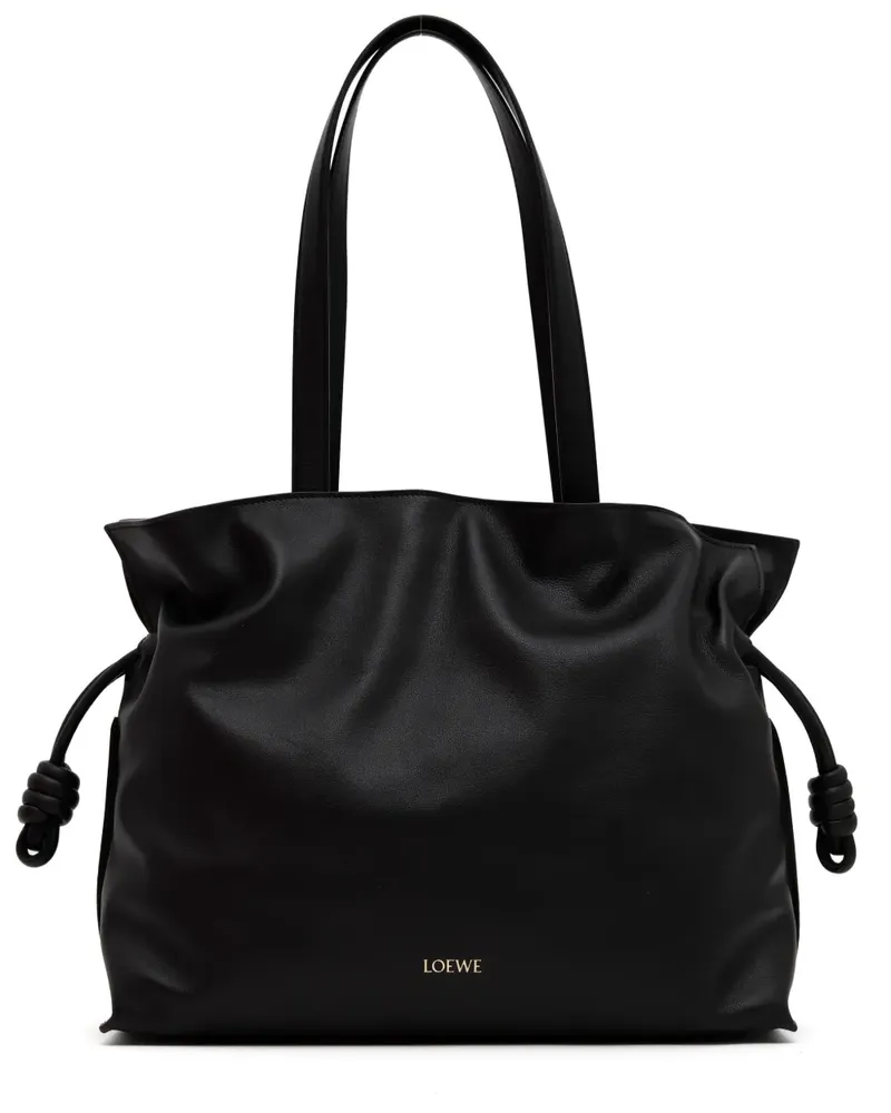 Loewe Große Flamenco Schultertasche - Schwarz Schwarz