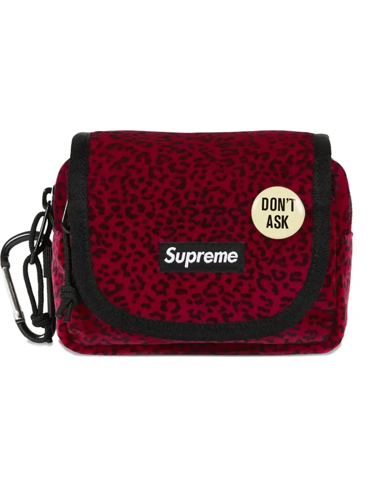 Supreme Being Gürteltasche mit Leopardenmuster - Rot Rot