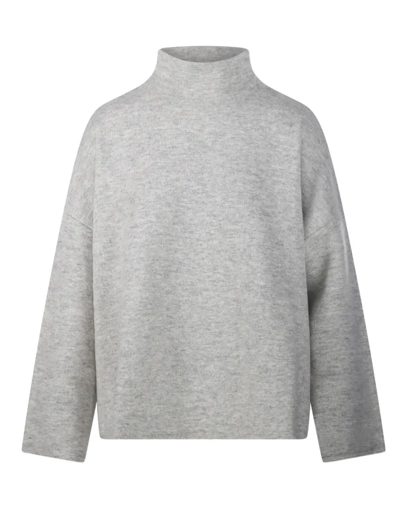 ALLUDE Pullover mit tiefen Schultern - Grau Grau