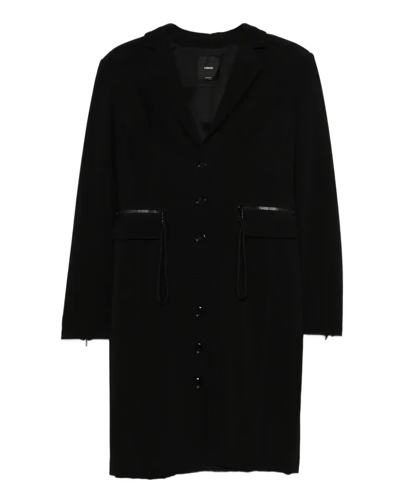 Pinko Honorata long-sleeves midi dress - Schwarz Schwarz