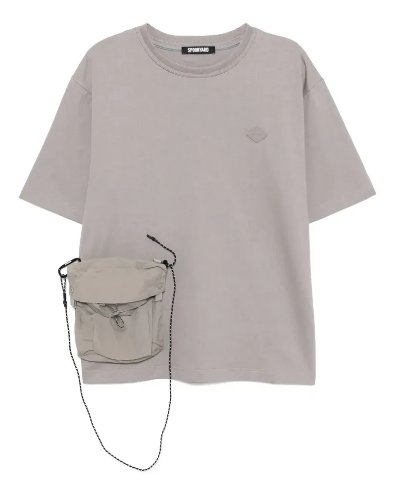 Spoonyard T-Shirt mit aufgesetzter Tasche - Grau Grau