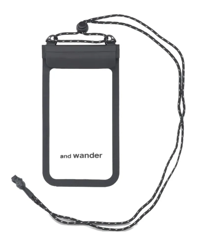 and wander Smartphone-Hülle mit Logo - Schwarz Schwarz