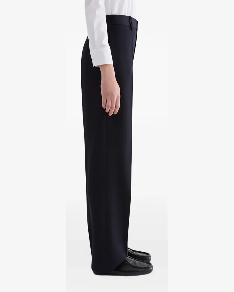 Jil Sander Hose mit hohem Bund - Blau Blau
