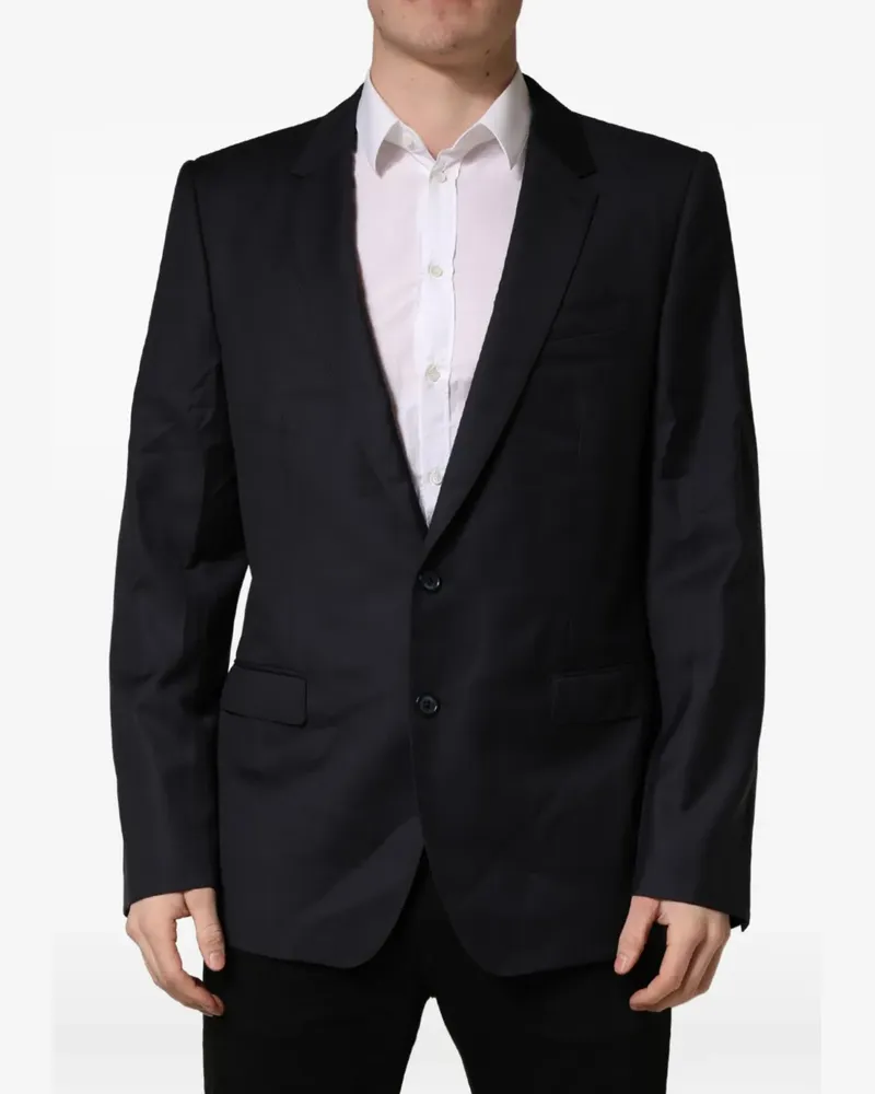 Dolce & Gabbana slim-fit wool blazer - Schwarz Schwarz