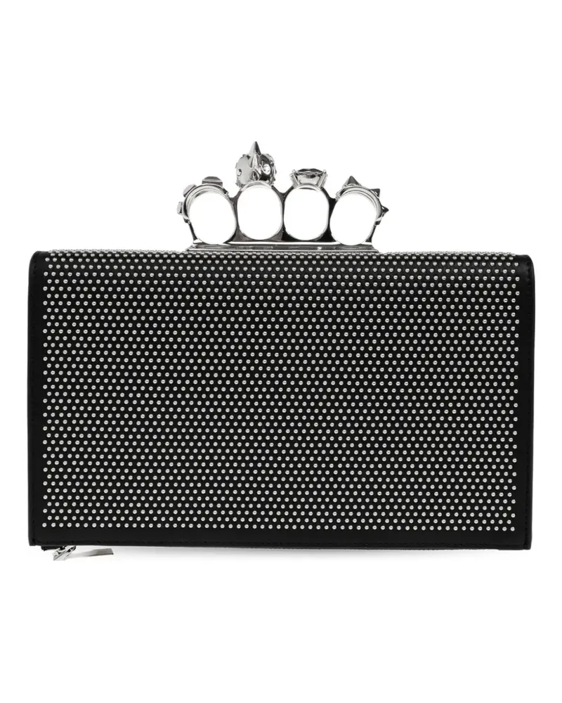 Alexander McQueen knuckle studded clutch bag - Schwarz Schwarz