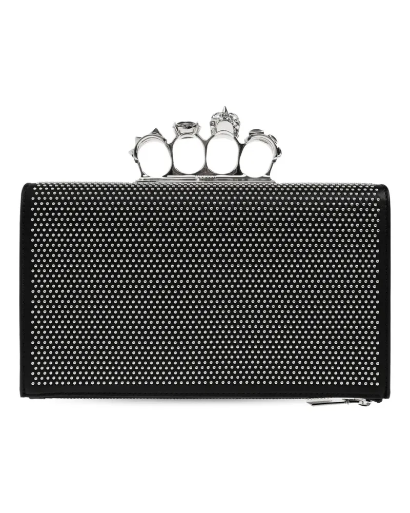 Alexander McQueen The Knuckle Clutch mit Nieten - Schwarz Schwarz