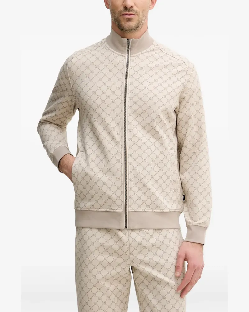 JOOP! patterned zip-up hoodie - Nude Nude