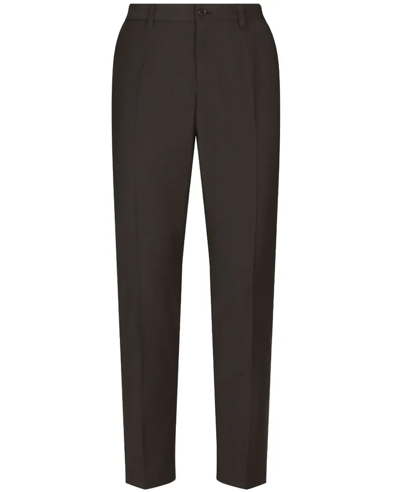 Dolce & Gabbana DG Essentials Hose mit Logo-Stickerei - Grau Grau