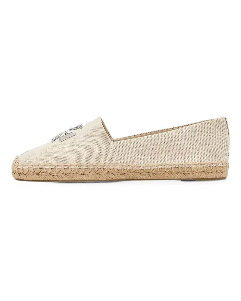 Tory Burch Eleanor logo-plaque espadrilles - Nude Nude