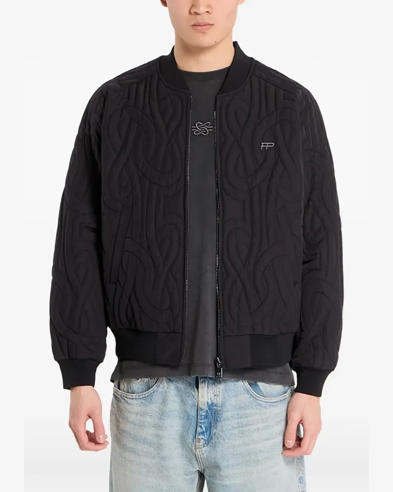 Filling Pieces quilted bomber jacket - Schwarz Schwarz