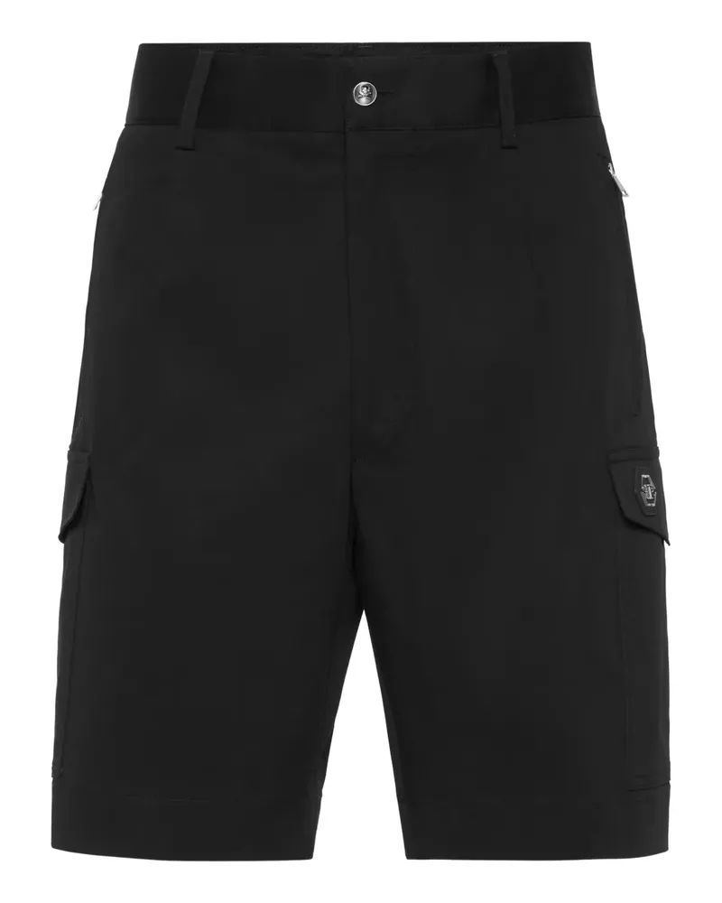Philipp Plein Klassische Cargo-Shorts - Schwarz Schwarz