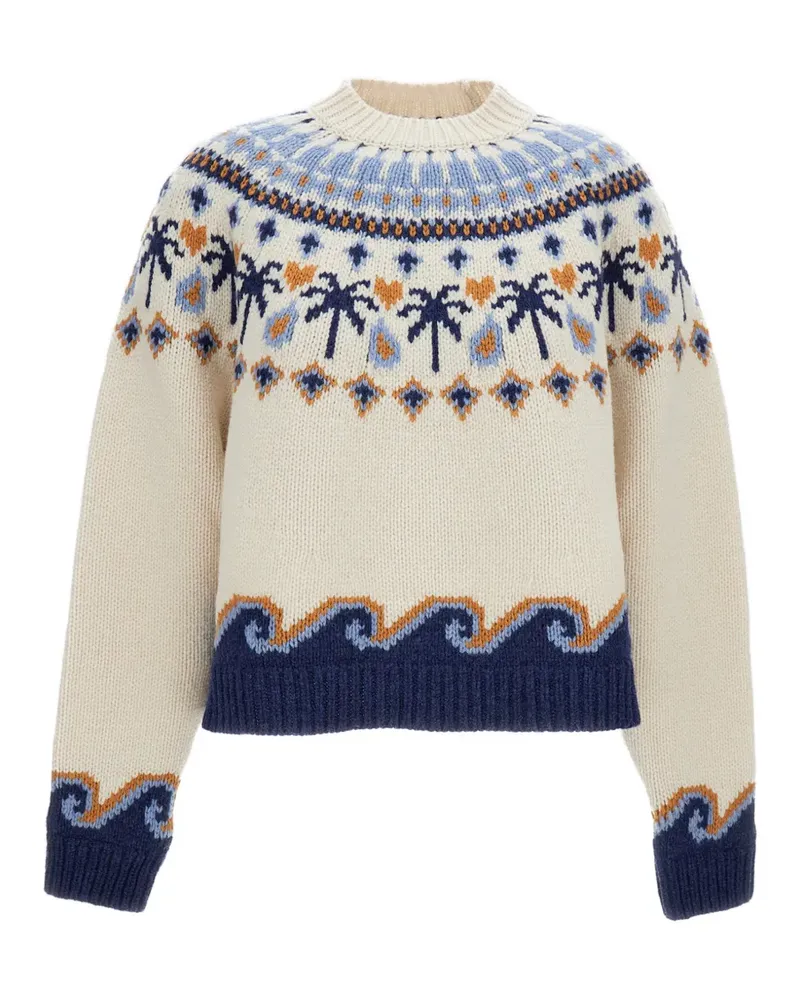 Alanui Pullover mit Jacquard-Strick - Nude Nude