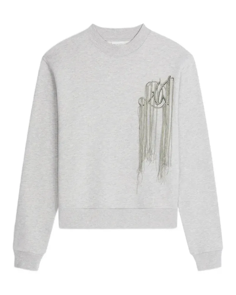 Dries van Noten Besticktes Sweatshirt - Grau Grau