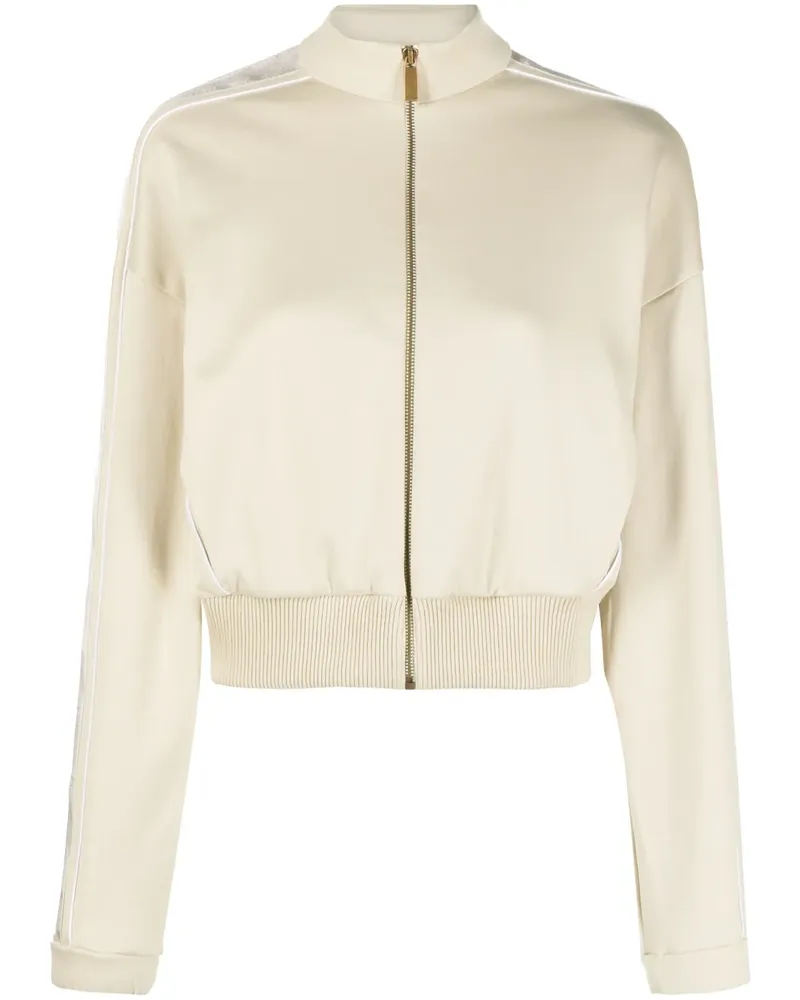 OFF-WHITE Cropped-Jacke mit Reißverschluss - Nude Nude
