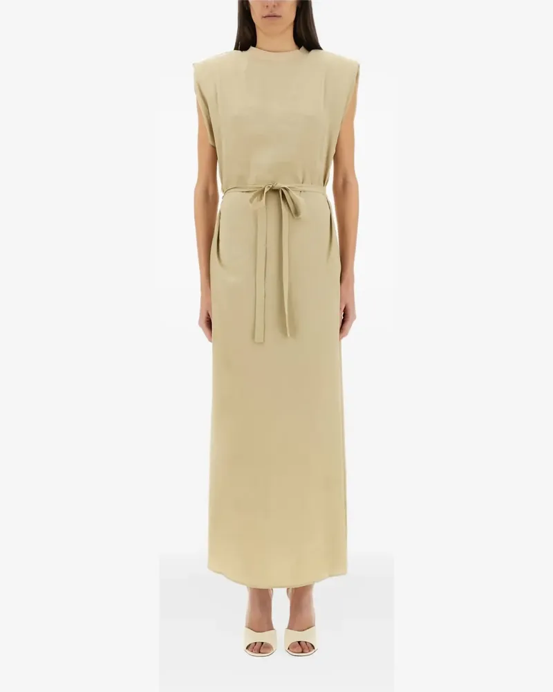 ALYSI Maxikleid mit Gürtel - Nude Nude