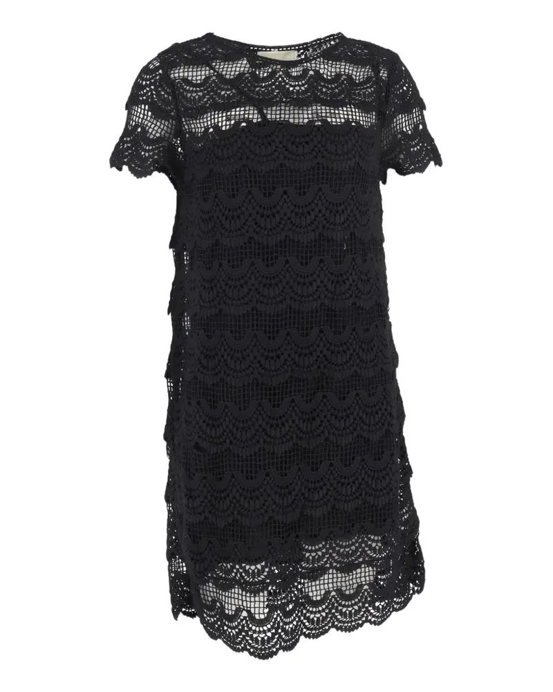 Michael Kors lace detail mini dress - Schwarz Schwarz