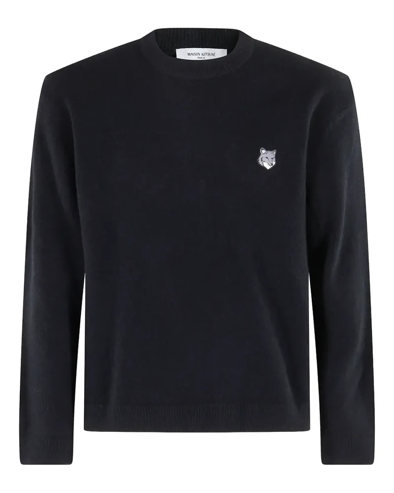 Kitsuné Fox-head sweater - Schwarz Schwarz