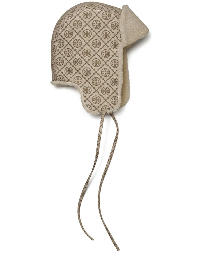 Tory Burch Hut mit Logo-Jacquard - Nude Nude
