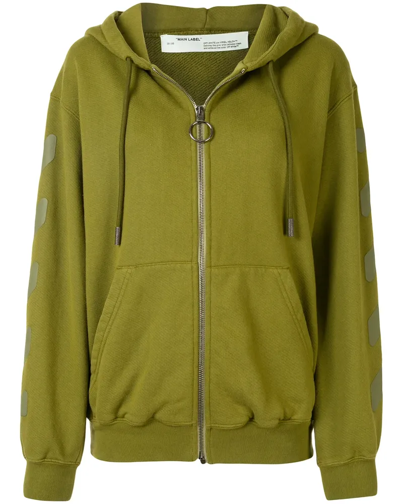 OFF-WHITE Kapuzenpullover mit Print - Grün Grün